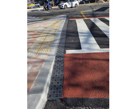 고원식횡단보도 물고임 방지 배수트렌치